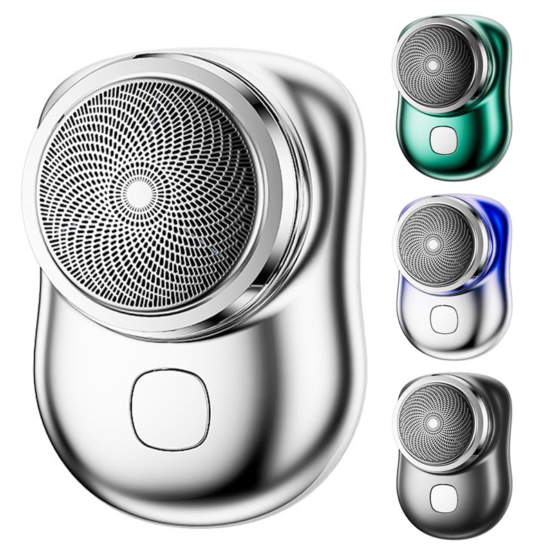 Washable Travel Shaver, compact and portable, designed for quick and easy shaving on the go with a washable head for convenient cleaning.